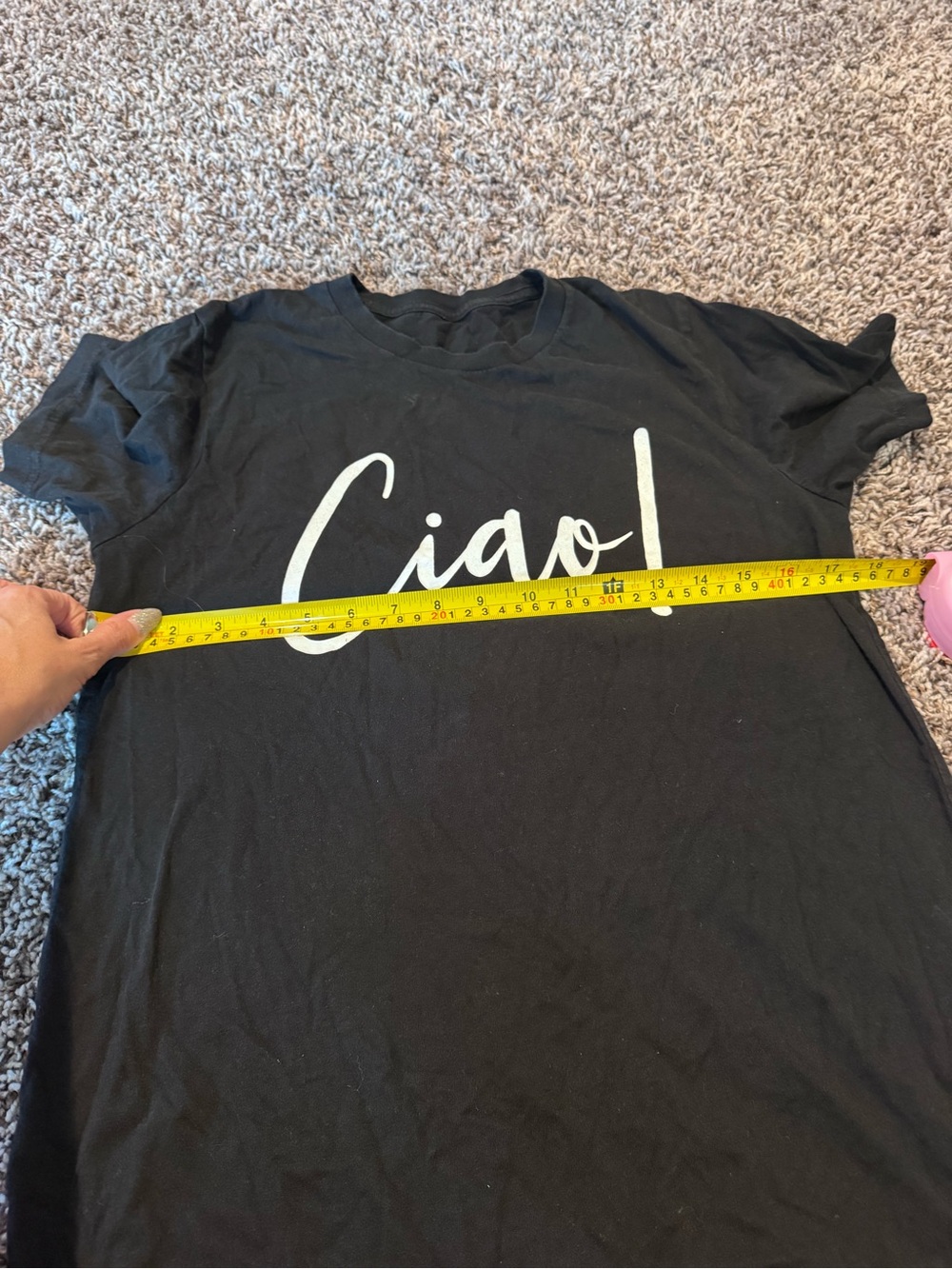 Ciao Black T Shirt Tee Paris Designer French M - Picture 5 of 5
